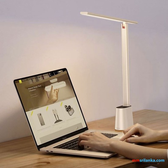 Baseus Smart Eye Series Rechargeable Folding Reading Desk Lamp ( Smart Light ) White (6M)